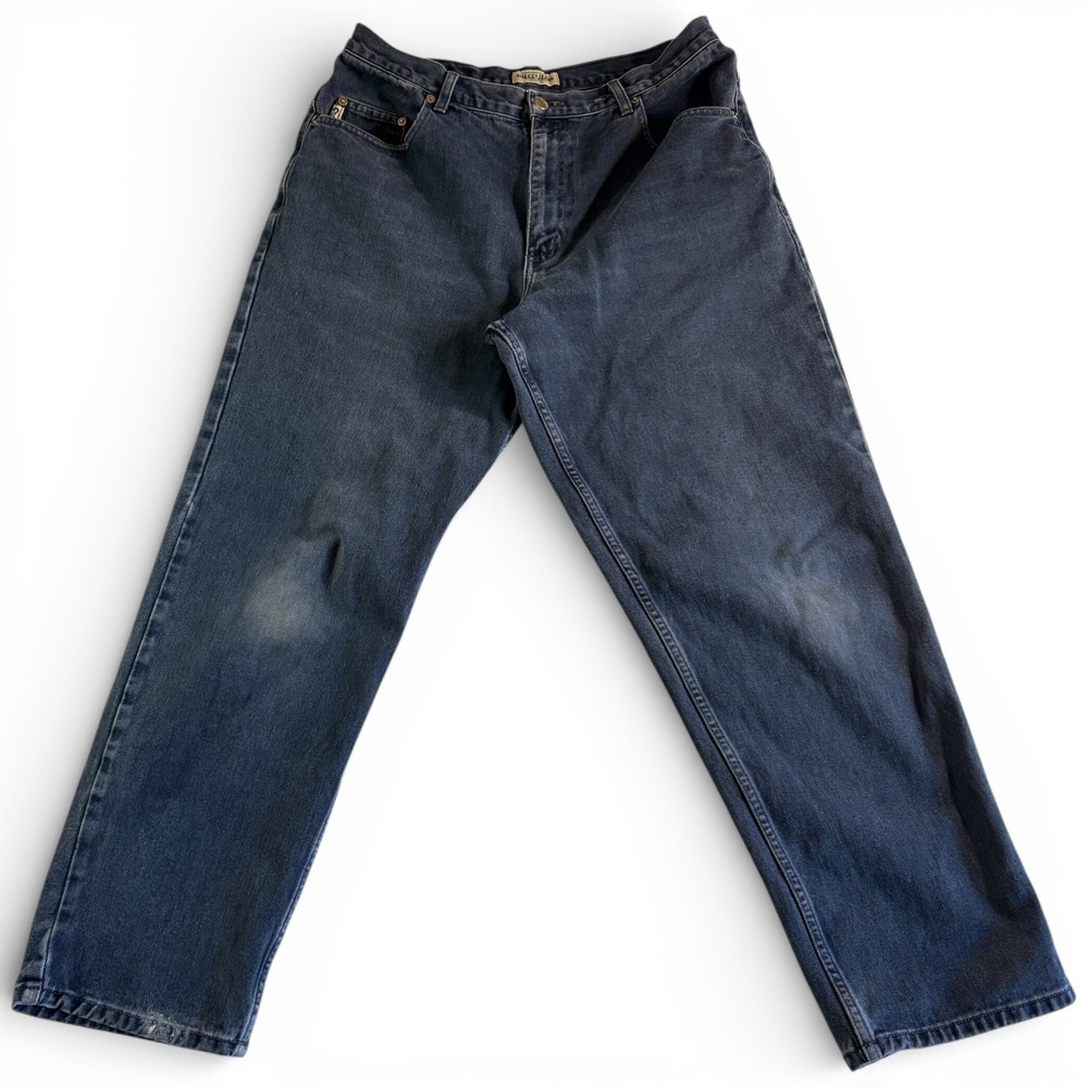 VTG Guess Jeans Mens 36x32 (33x28.5) Blue Denim Stretch Authentic Made In USA